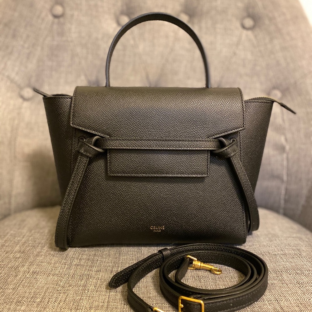 ❌SOLD❌Celine calfskin Nano belt bag black